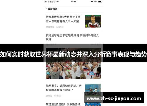 如何实时获取世界杯最新动态并深入分析赛事表现与趋势